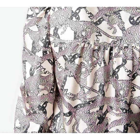 NEW ZADIG & VOLTAIRE telia twill wild chaines top in ecru - Picture 5 of 6